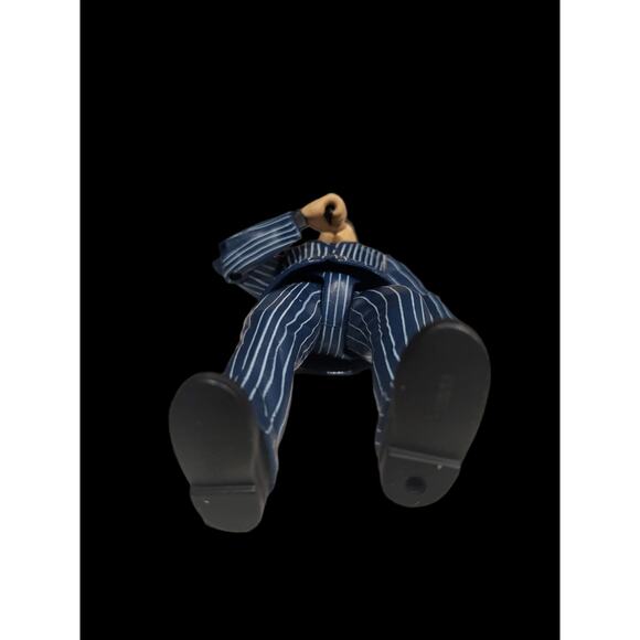 1999 Jakks WWE WWF Rare Shane McMahon Blue Pinstripe Suit Wrestling Figure w/Mic - Picture 5 of 5